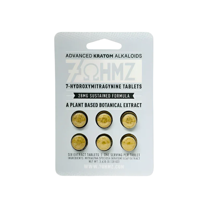 7OHMZ Sustained Release Kratom Tablets 28mg