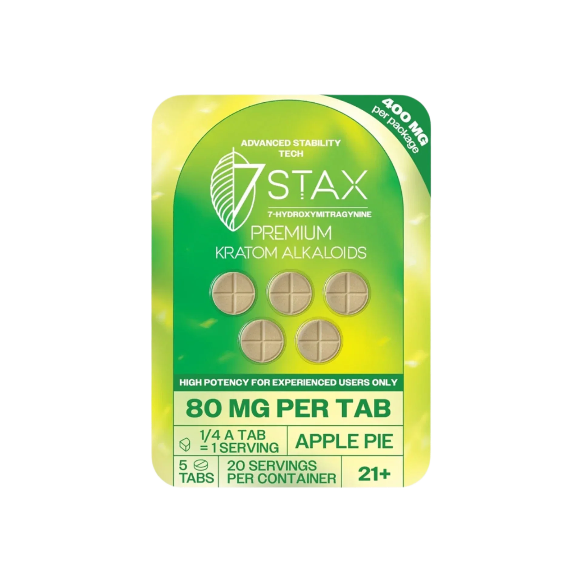 7Stax Apple Pie 5ct Hydroxymitragynine Tablets
