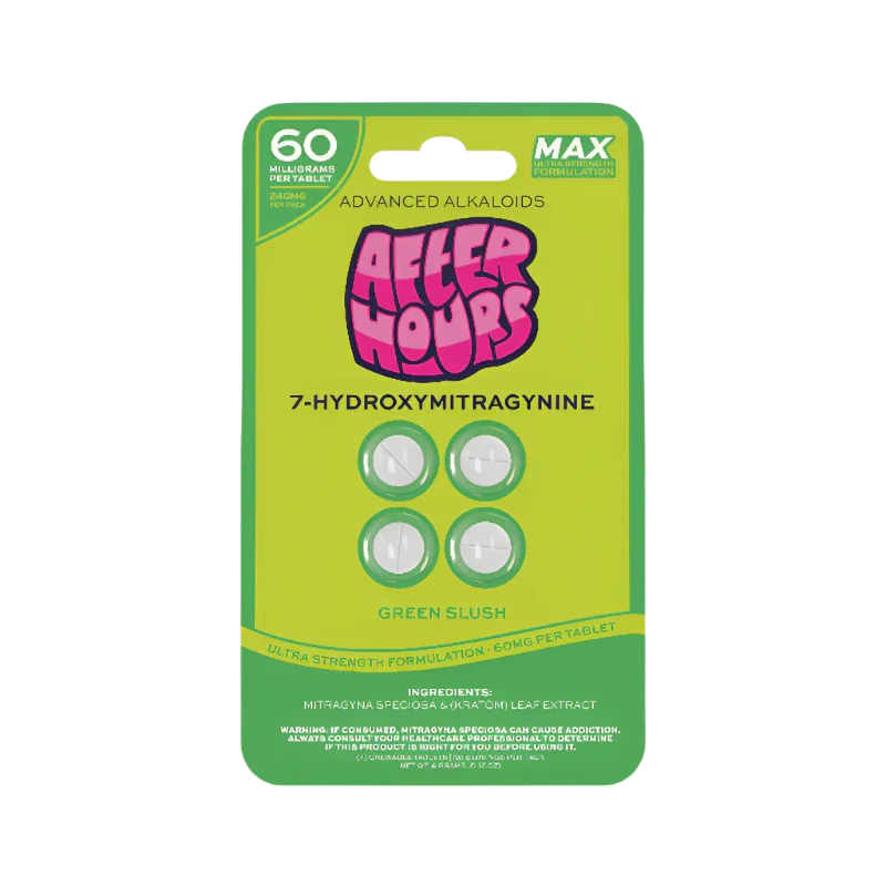 After Hours Chewable 7OH Tabs - Green Slush