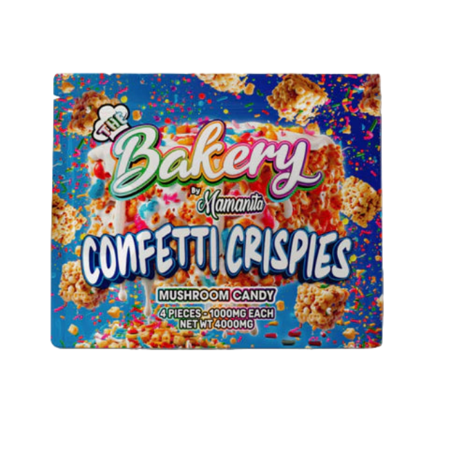 Bakery Confetti Crispies Mushroom Candy 4000mg
