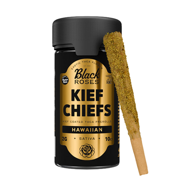 Black Roses Kief Chiefs Hawaiian Sativa Pre-Rolls