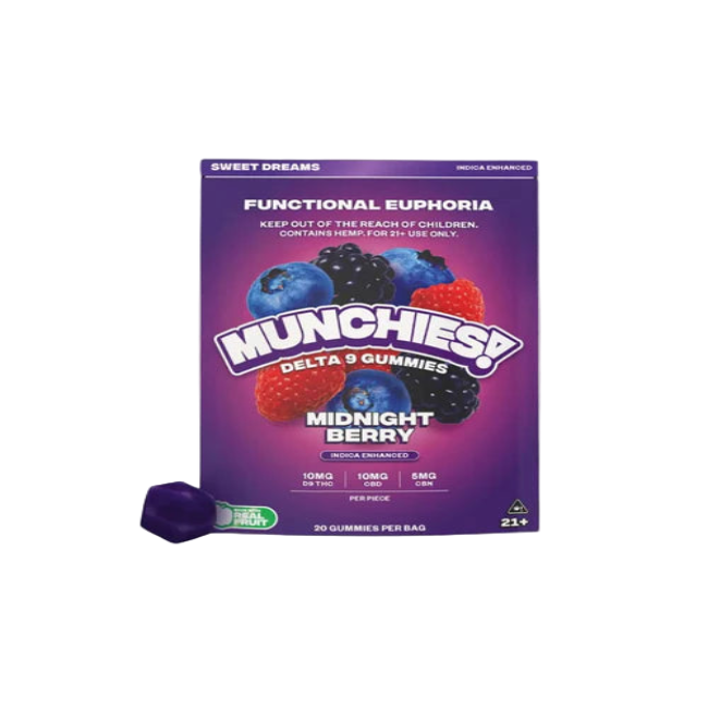 Delta Munchies Midnight Berry Sleep Gummies