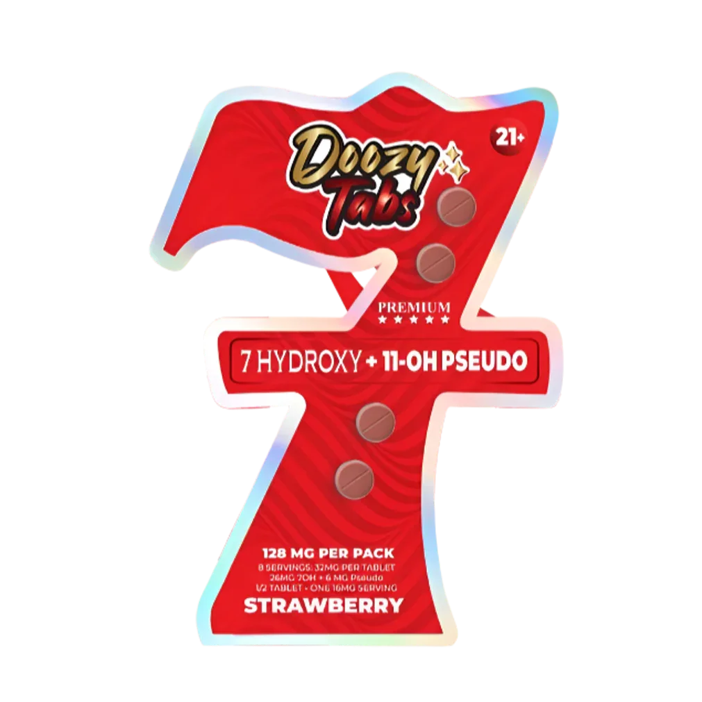 Doozy Strawberry Kratom Chewable Tablets 4ct