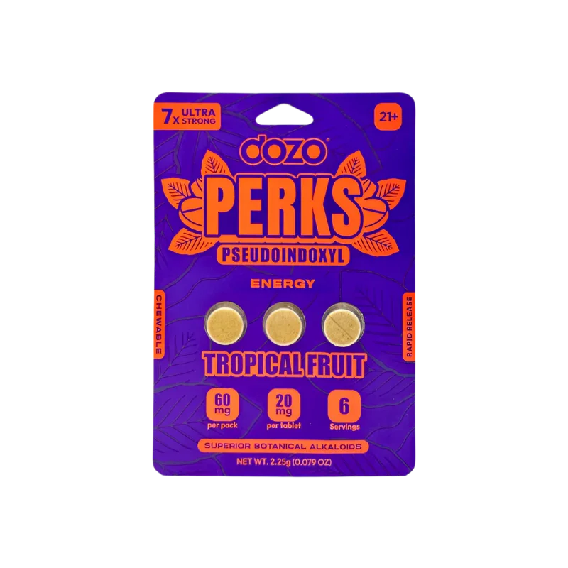 Dozo Perks Tropical Fruit Energy Chewables