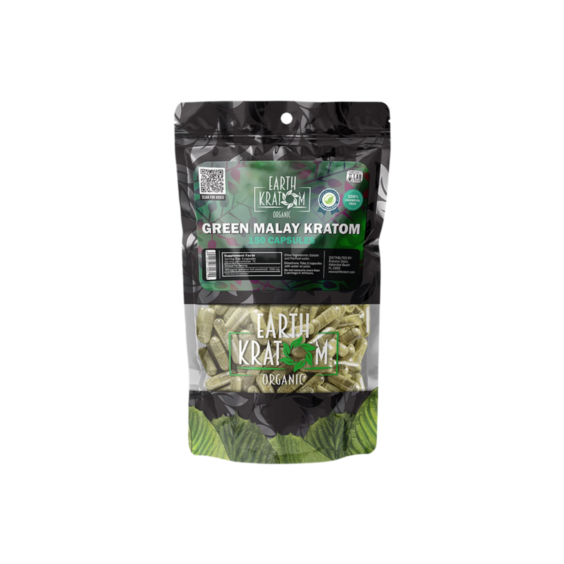 Premium Malay Green Vein Kratom Capsules