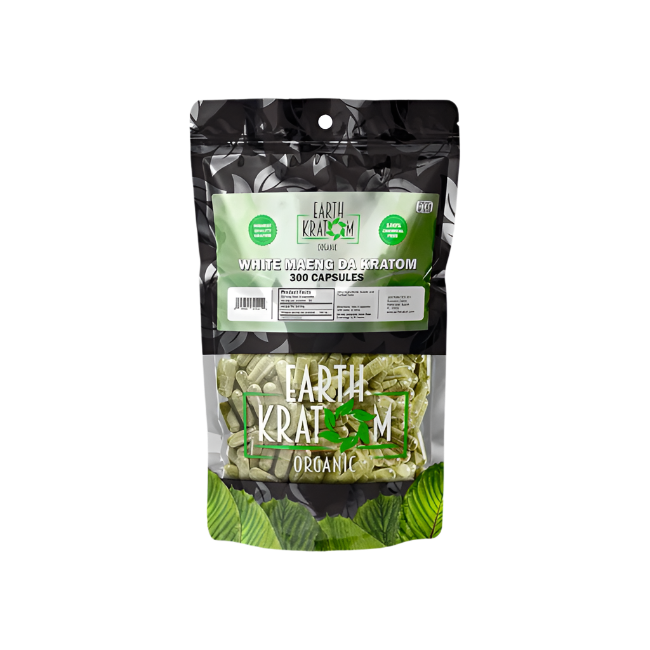 Borneo White Vein Kratom Capsules 300ct