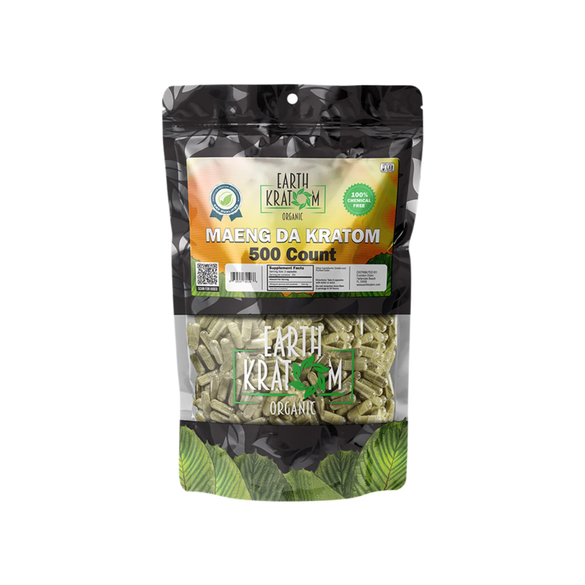 Earth Kratom Maeng Da Green Capsules