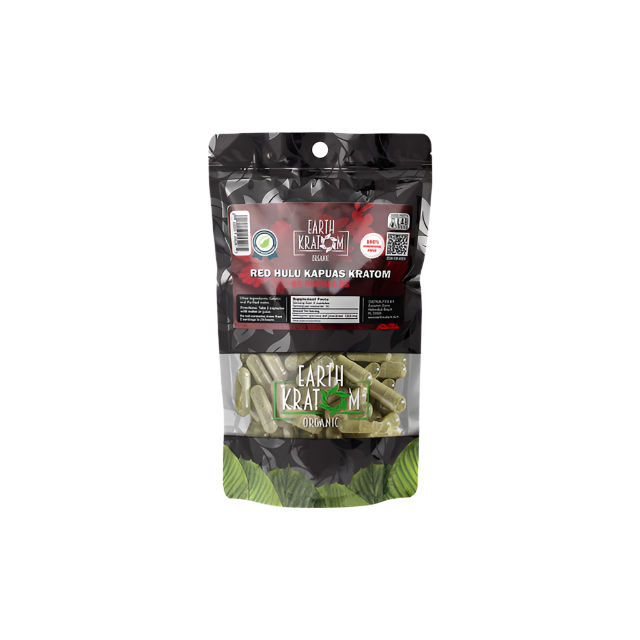 Earth Kratom Capsules - Hulu Red Vein