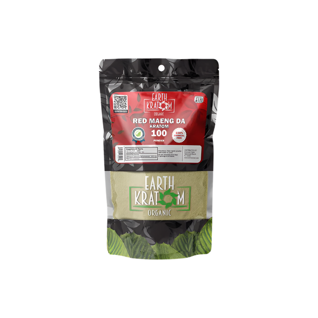 Earth Kratom Maeng Da Red Vein Powder