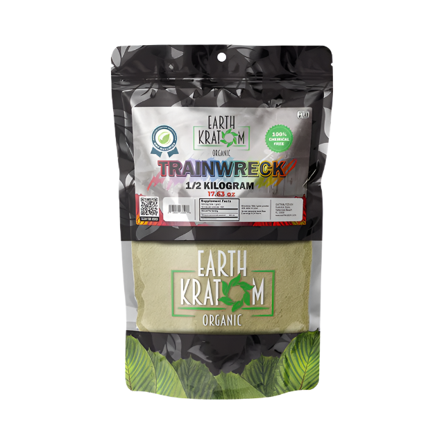 Earth Kratom Powder 500g - Trainwreck Blend