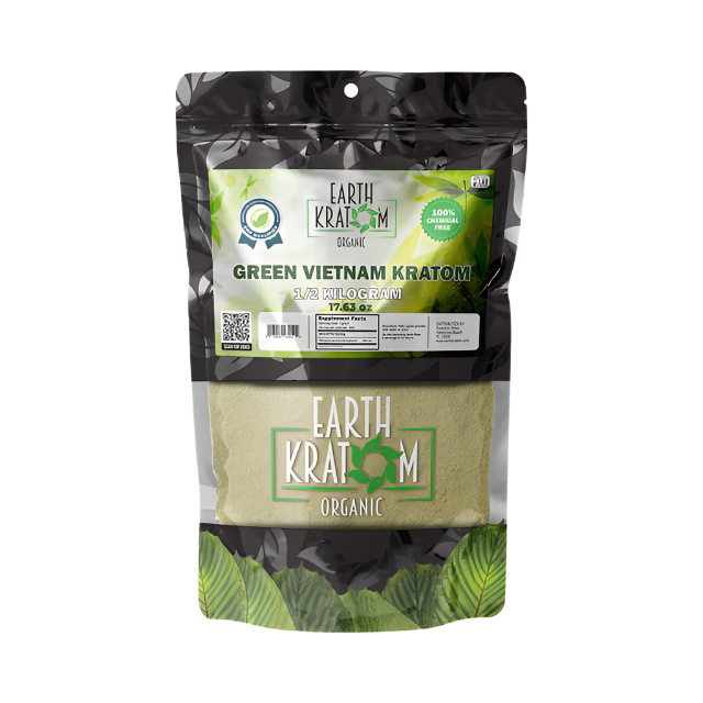 Earth Kratom Powder 500g - Vietnam Green