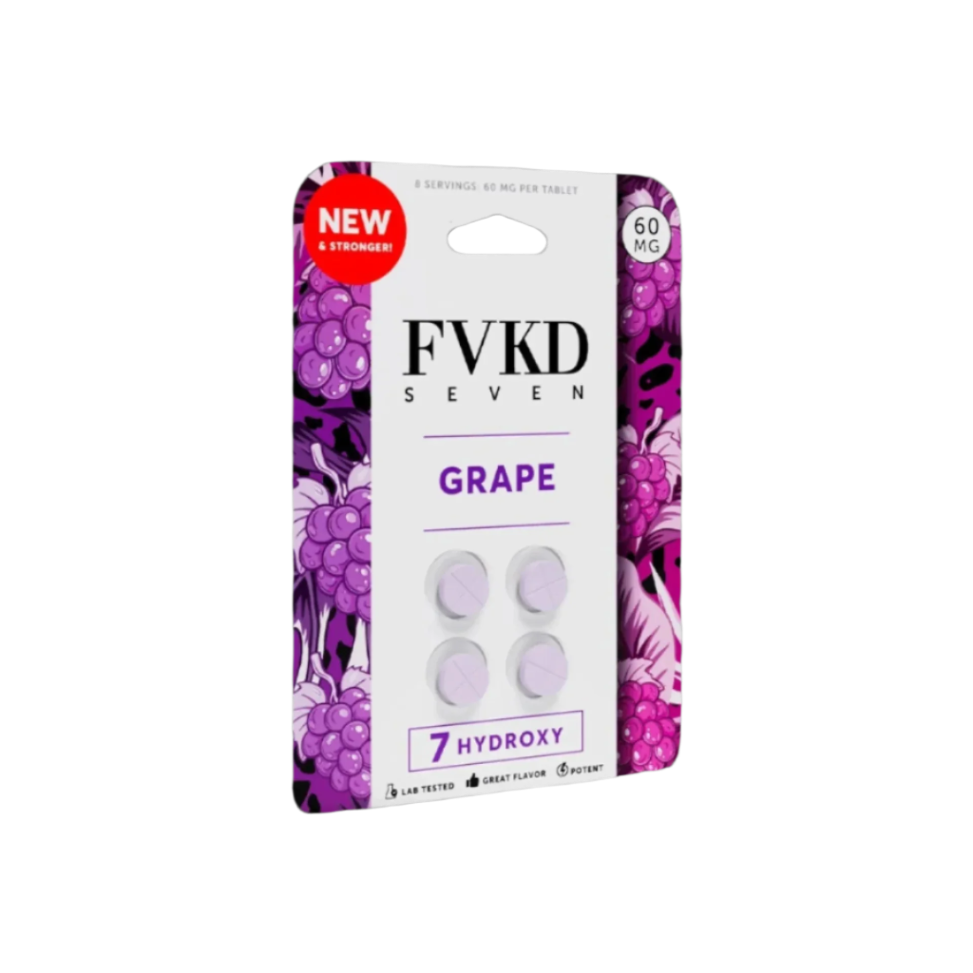 FVKD Seven 7OH Grape Kratom Tabs