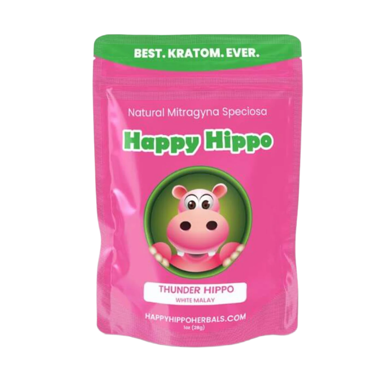 Happy Hippo Kratom Powder - 4oz Energy Boost