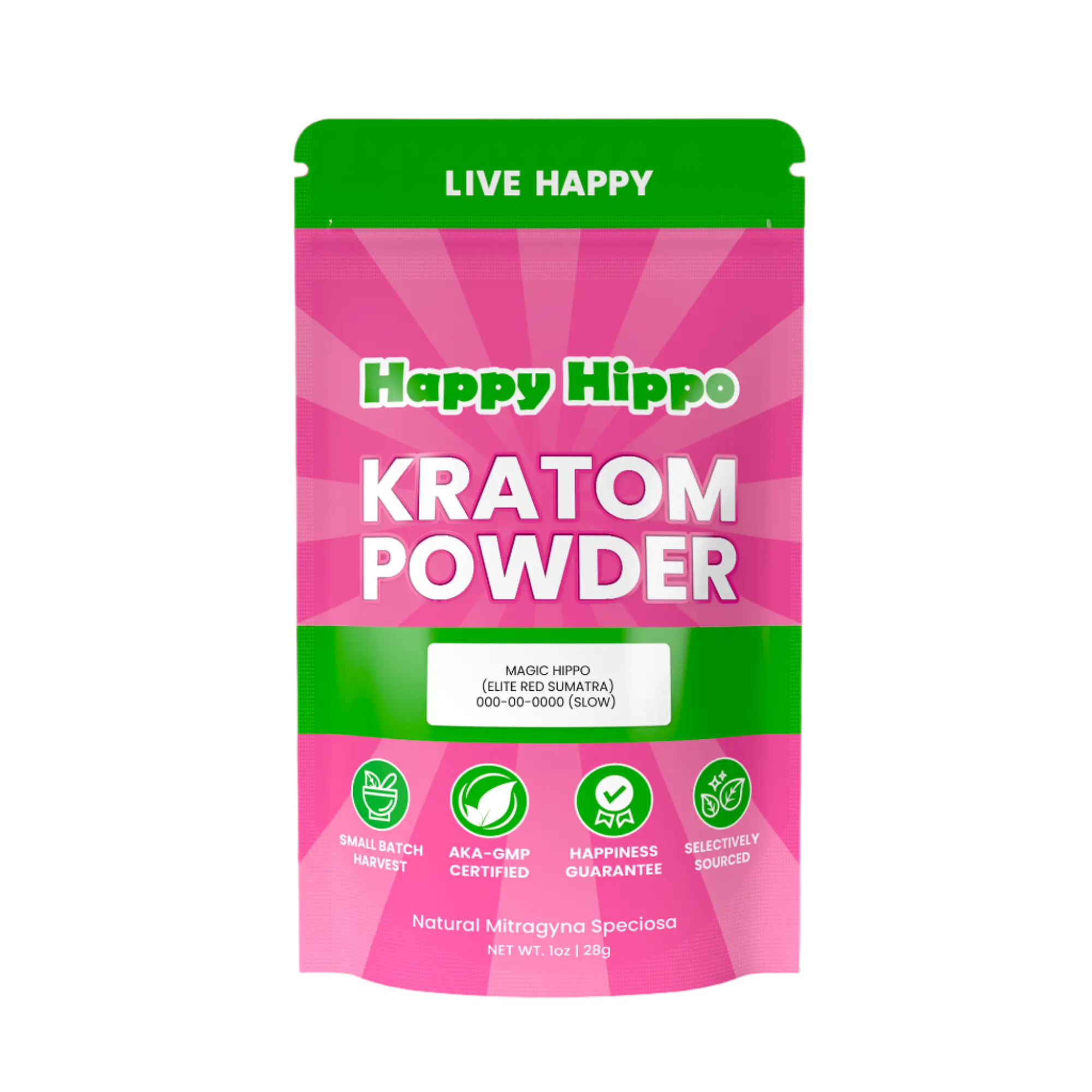 Happy Hippo Kratom Powder - 227g