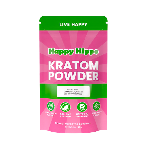 Happy Hippo Jolly Green Kratom Powder 500g
