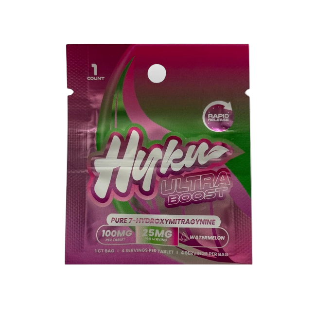 HYKU Watermelon 100mg Chewable Tablets