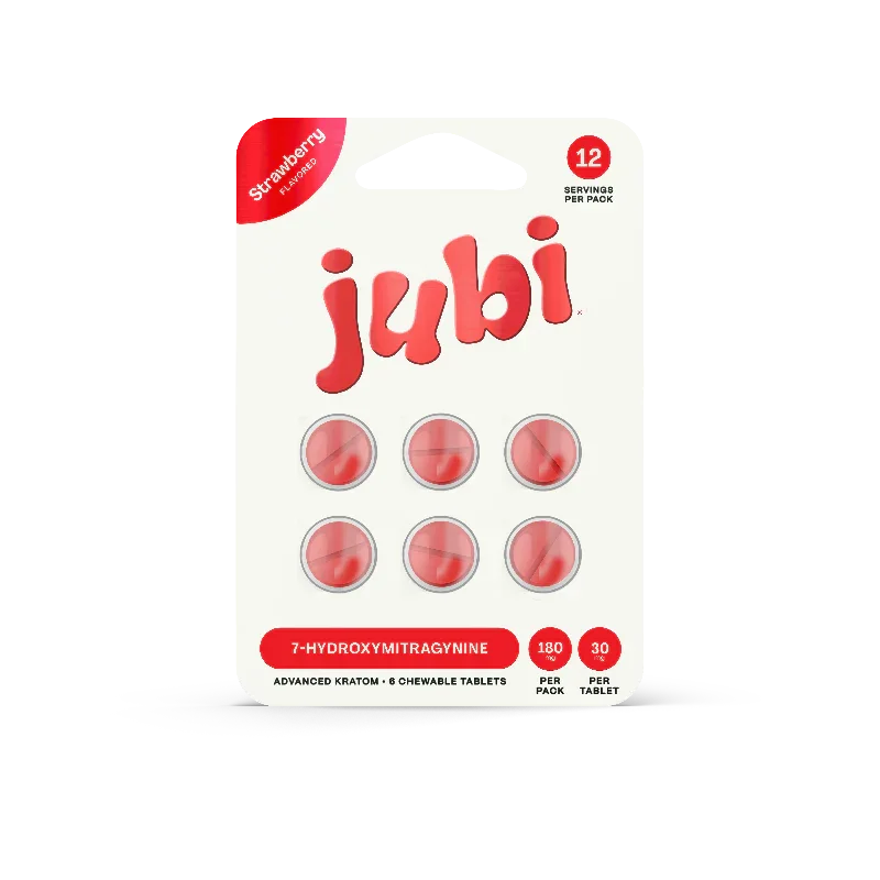 Jubi 7OH Chewable Tablets 30mg - Strawberry Flavor