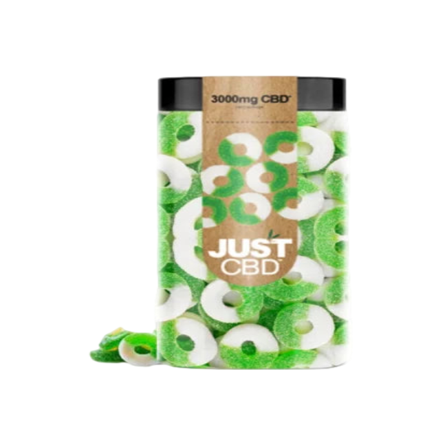 JUST CBD 3000mg Apple Rings Gummies