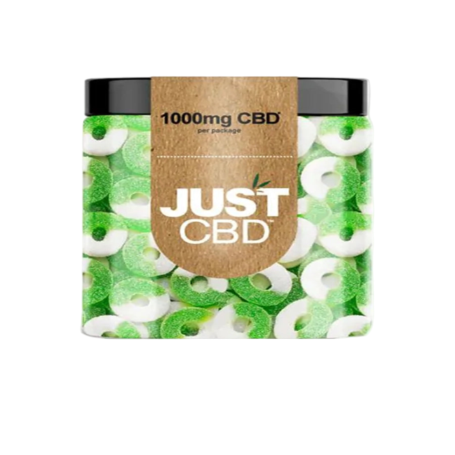 JUST CBD Apple Rings Gummies 1000mg