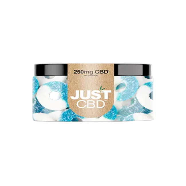 JUST CBD Blue Raspberry Gummies 250mg