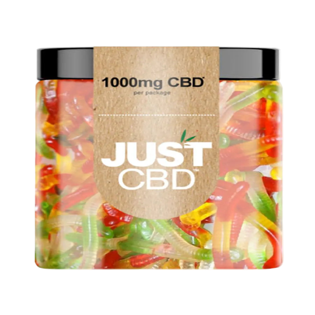 Just CBD Gummies 1000mg - Fruity Worms