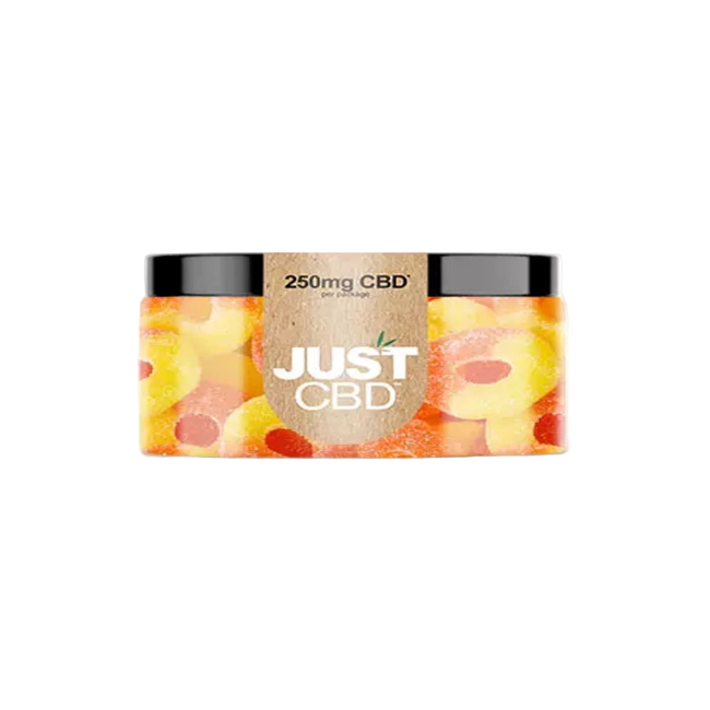 JUST CBD Peach Rings Gummies 250mg