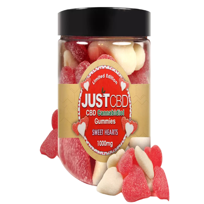 JUST CBD Sweet Hearts Gummies 1000mg