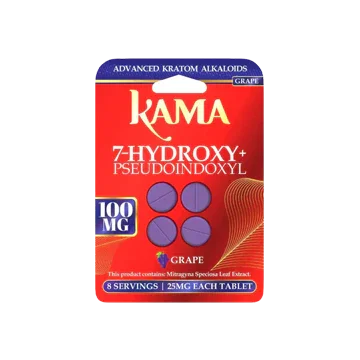 KAMA Grape 25mg 4ct Therapeutic Tabs