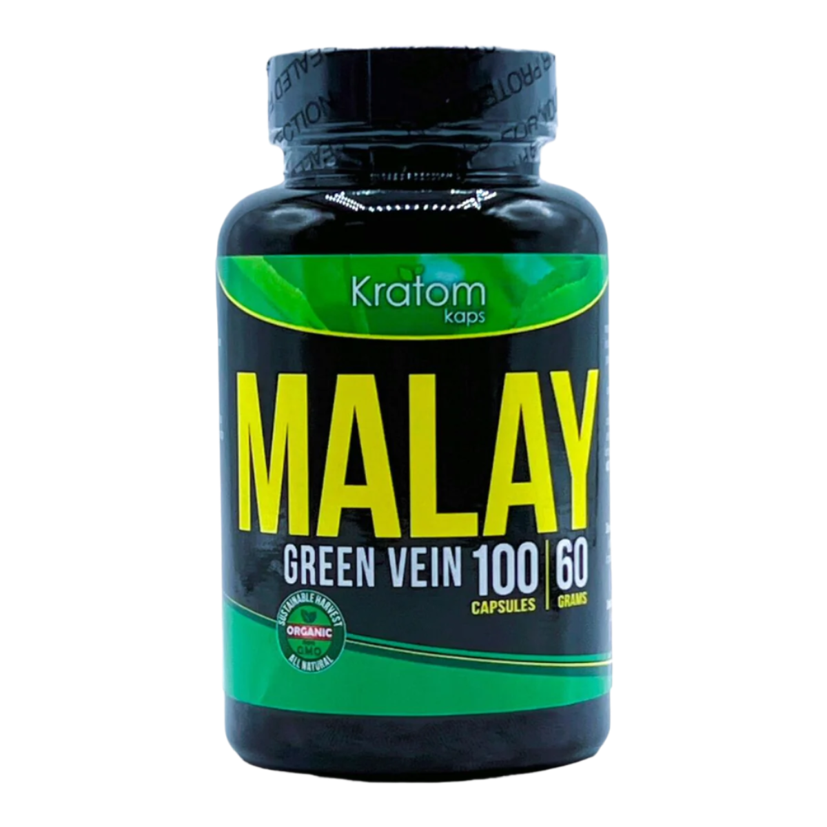 Kratom Kaps Malay Green Capsules 100ct