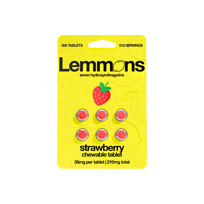 Lemmons Strawberry 6ct 7OH Chewable Tablets
