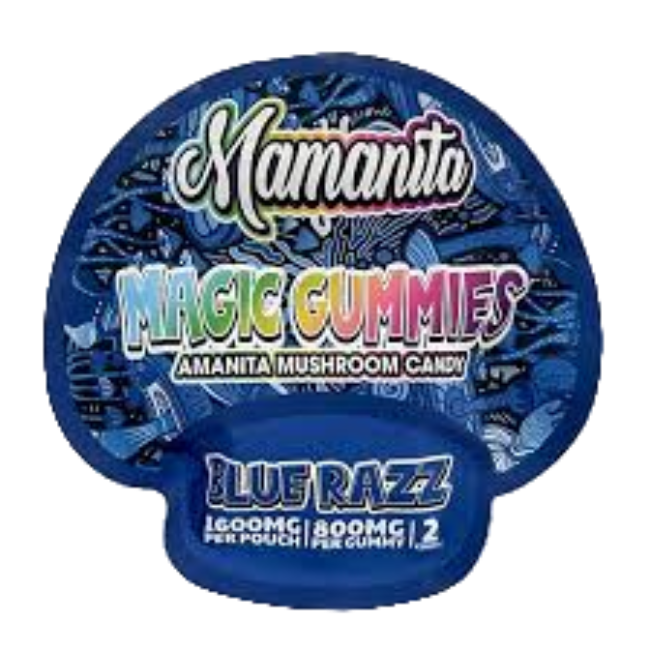 Mamanita Blue Razz Magic Mushroom Gummies