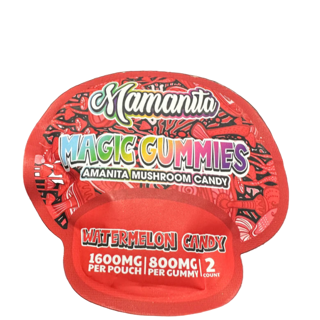 Mamanita Watermelon Magic Gummies - Amanita 1600mg