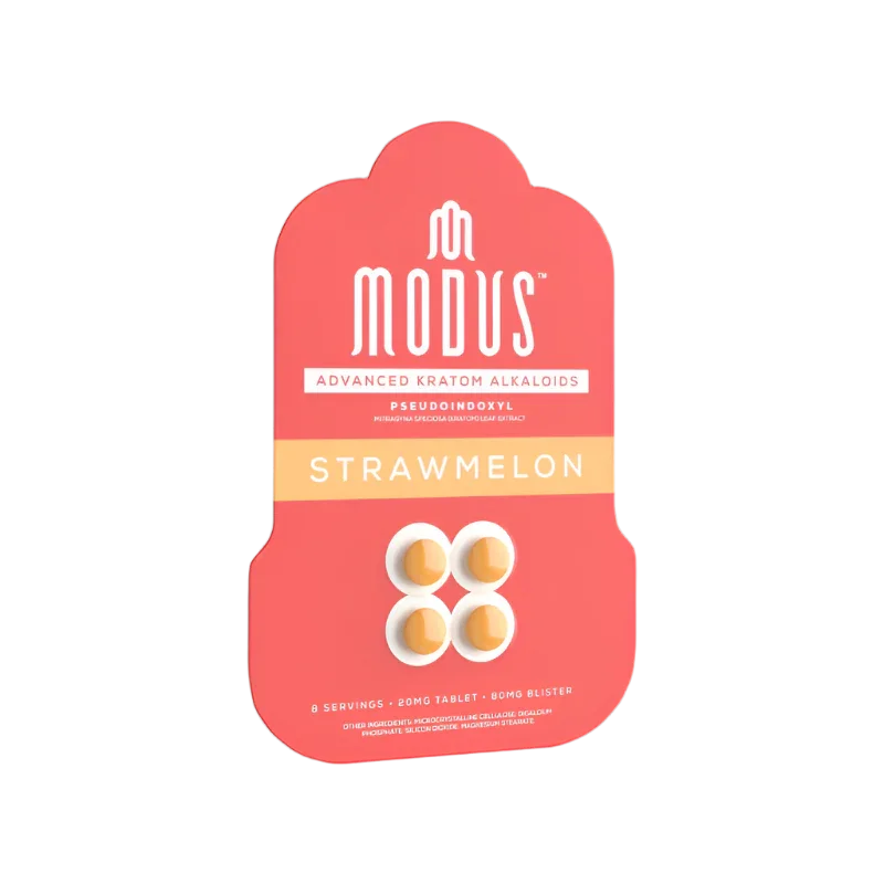 Modus Kratom Psuedoindoxyl Strawmelon Tablets