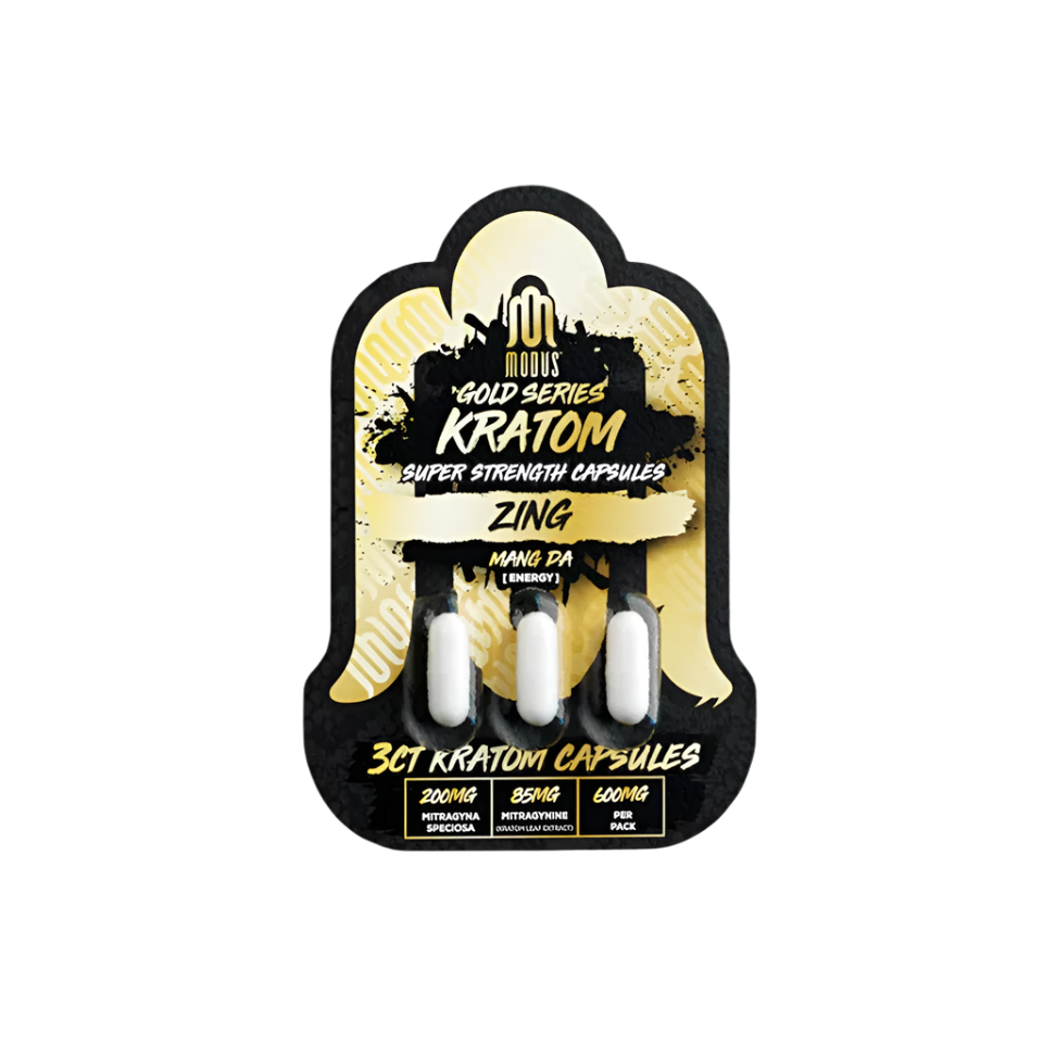 MODUS Kratom Gold Capsules for Energy Boost