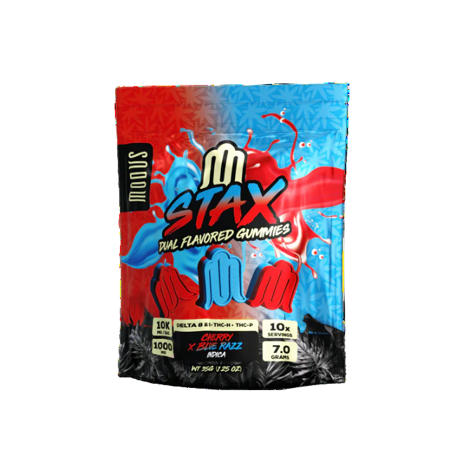 Modus Stax Indica Gummies - Cherry Blue Razz