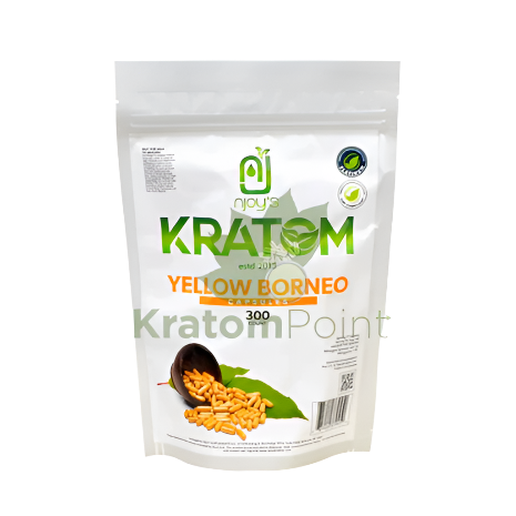 NJOY Kratom Capsules 20ct - Borneo Yellow