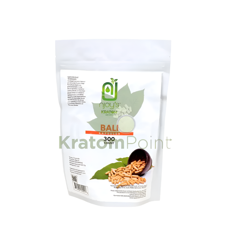 NJOY Bali Kratom Capsules 300 Count