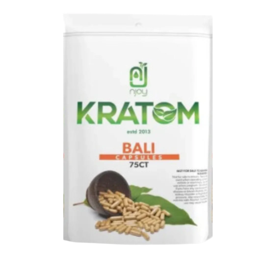 NJOY Bali Kratom Capsules - 75 Count