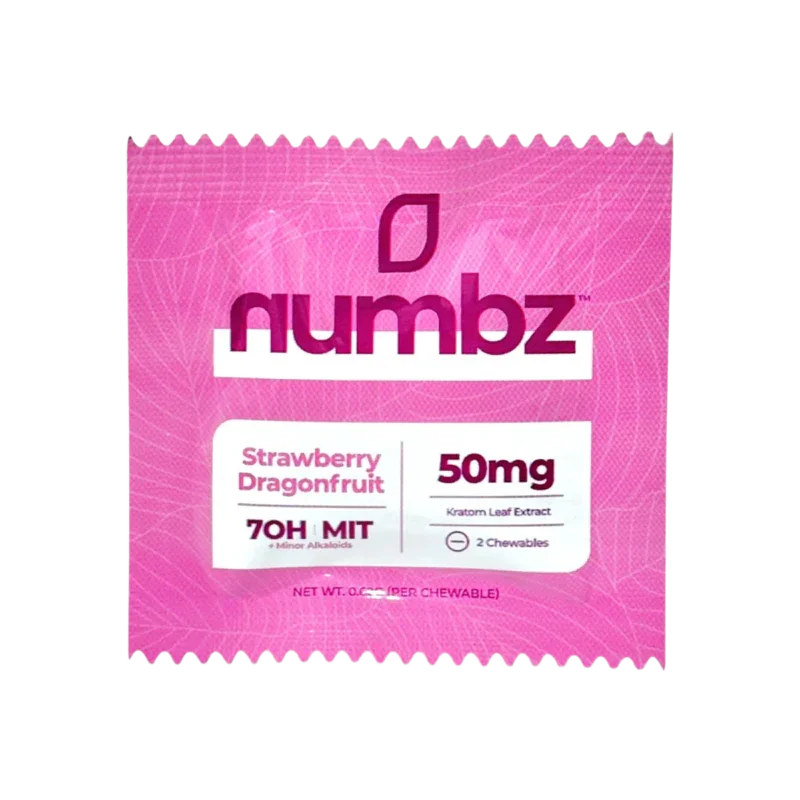 Numbz 7-OH + MIT Strawberry Chewable Tablets