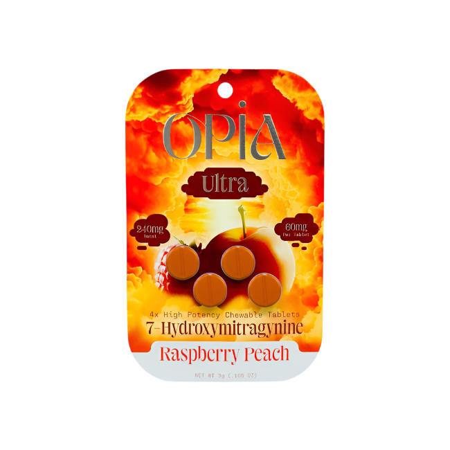 OPIA Chewable Tabs Raspberry Peach 60mg
