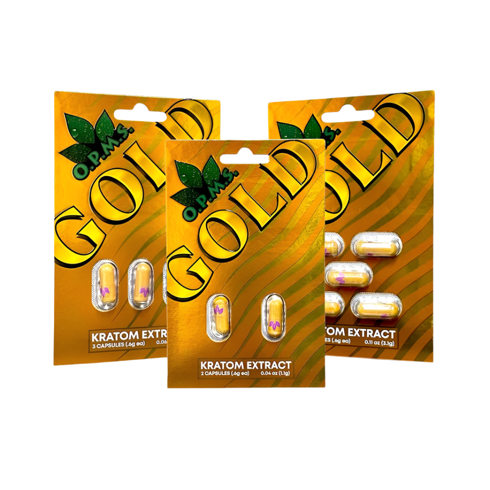 O.P.M.S. Gold Kratom Capsules - 2 Count