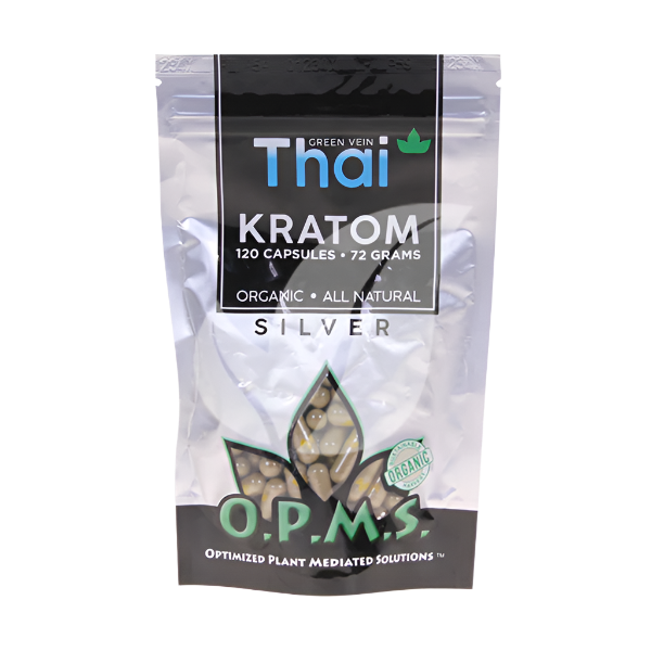 O.P.M.S. Silver Thai Green Vein Capsules