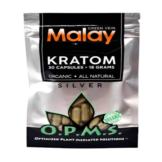 O.P.M.S. Silver Malay Green Vein Capsules
