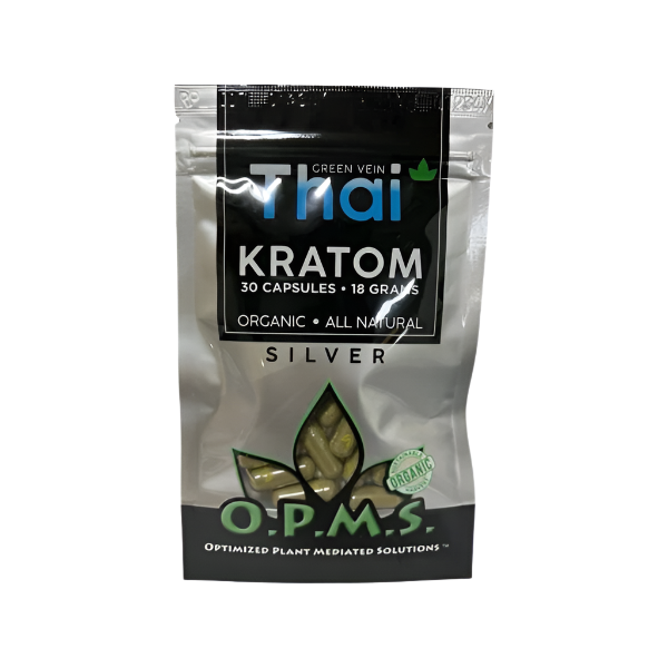 O.P.M.S. Thai Green Vein Kratom Capsules