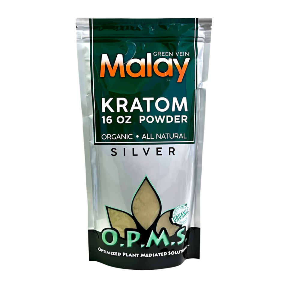O.P.M.S. Silver Malay Green Kratom Powder