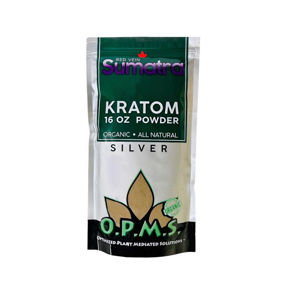 O.P.M.S. Silver Kratom Powder 16oz