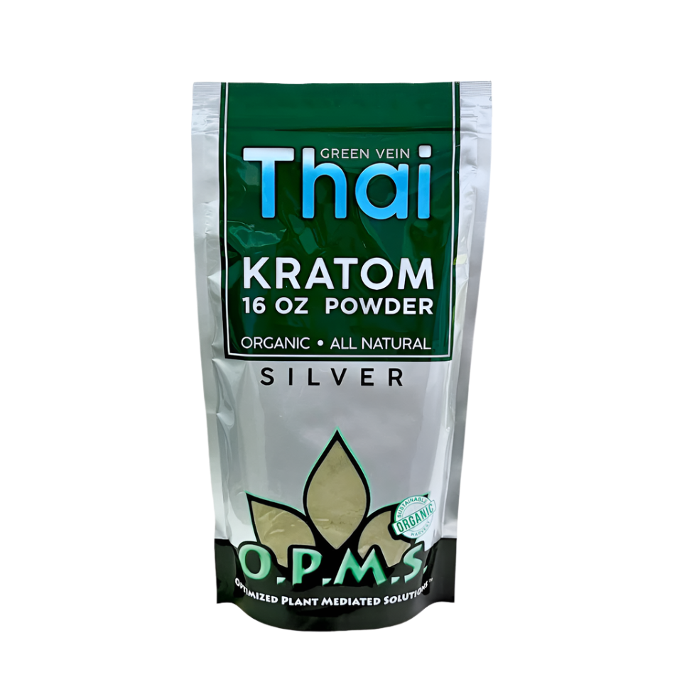 O.P.M.S. Silver Thai Green Vein Kratom