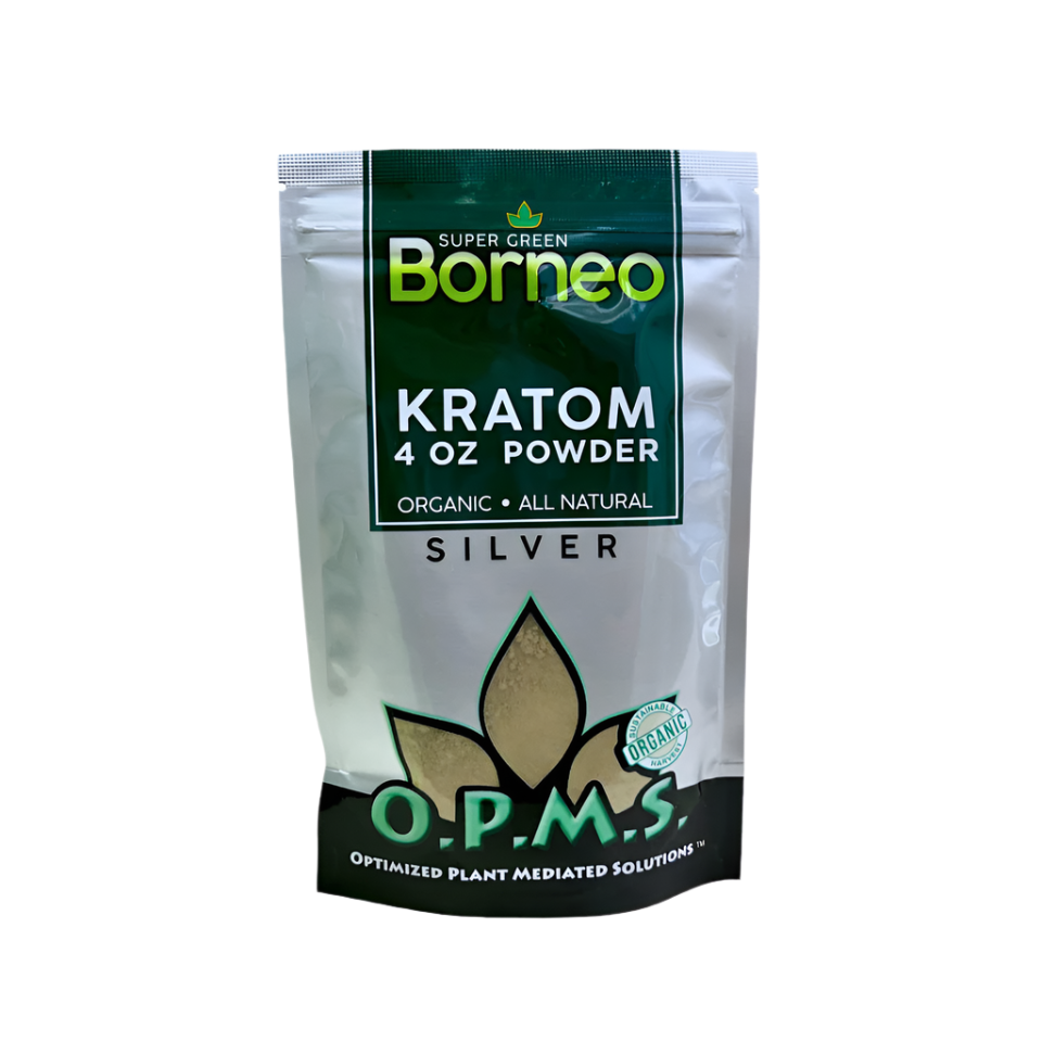 O.P.M.S. Silver Borneo Green Kratom Powder