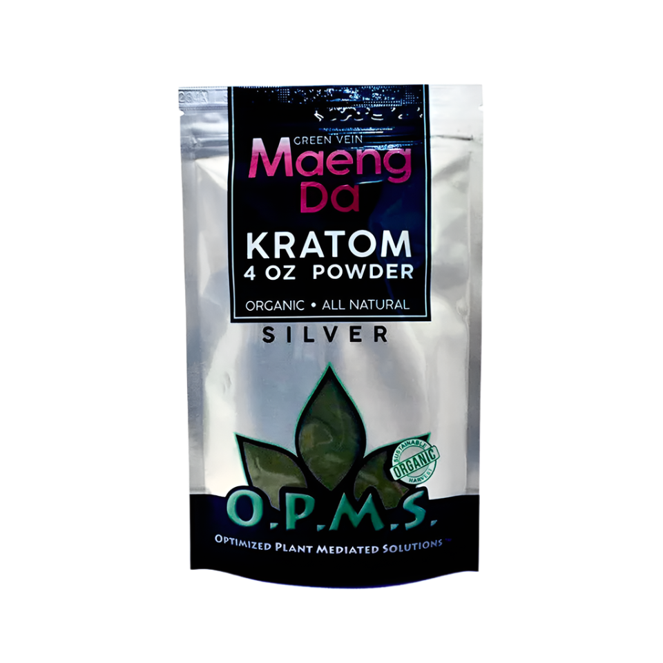 O.P.M.S. Silver Maeng Da Kratom Powder 4oz