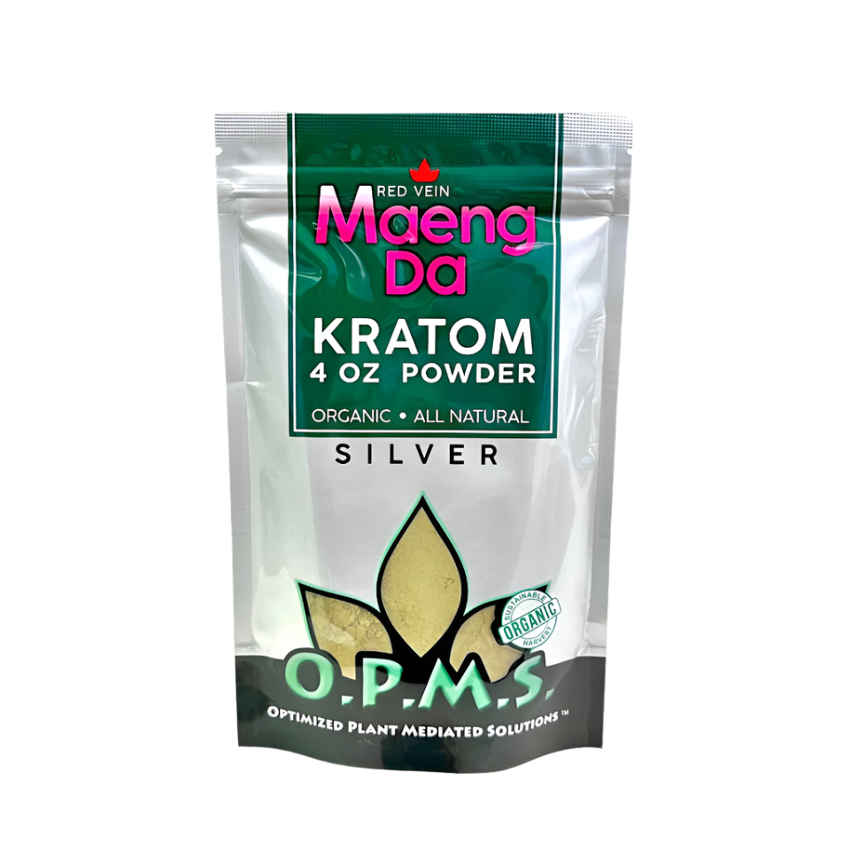 O.P.M.S. Silver Maeng Da Kratom Powder 4oz